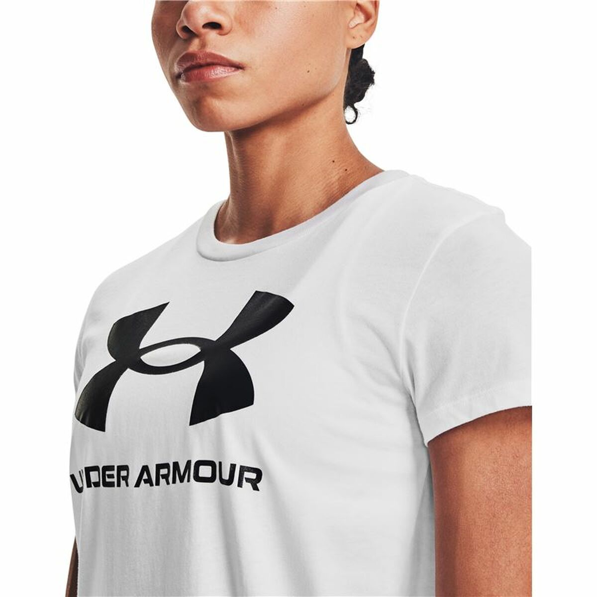 Women’s Short Sleeve T-Shirt Under Armour Sportstyle White-5