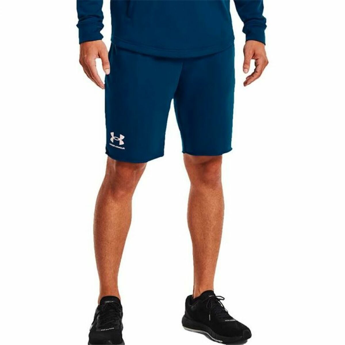 Men's Sports Shorts Under Armour Rival Terry Blue-3