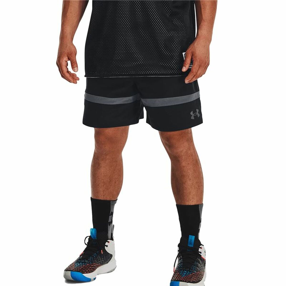 Men's Basketball Shorts Under Armour Baseline Black-4