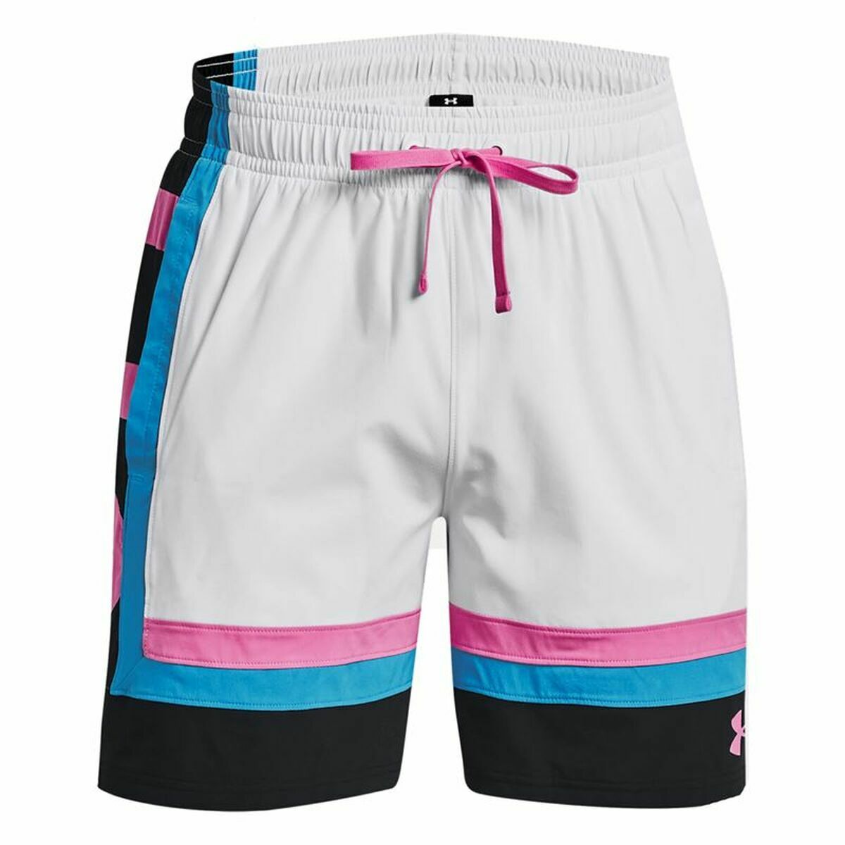 Men's Basketball Shorts Under Armour Baselin White-12