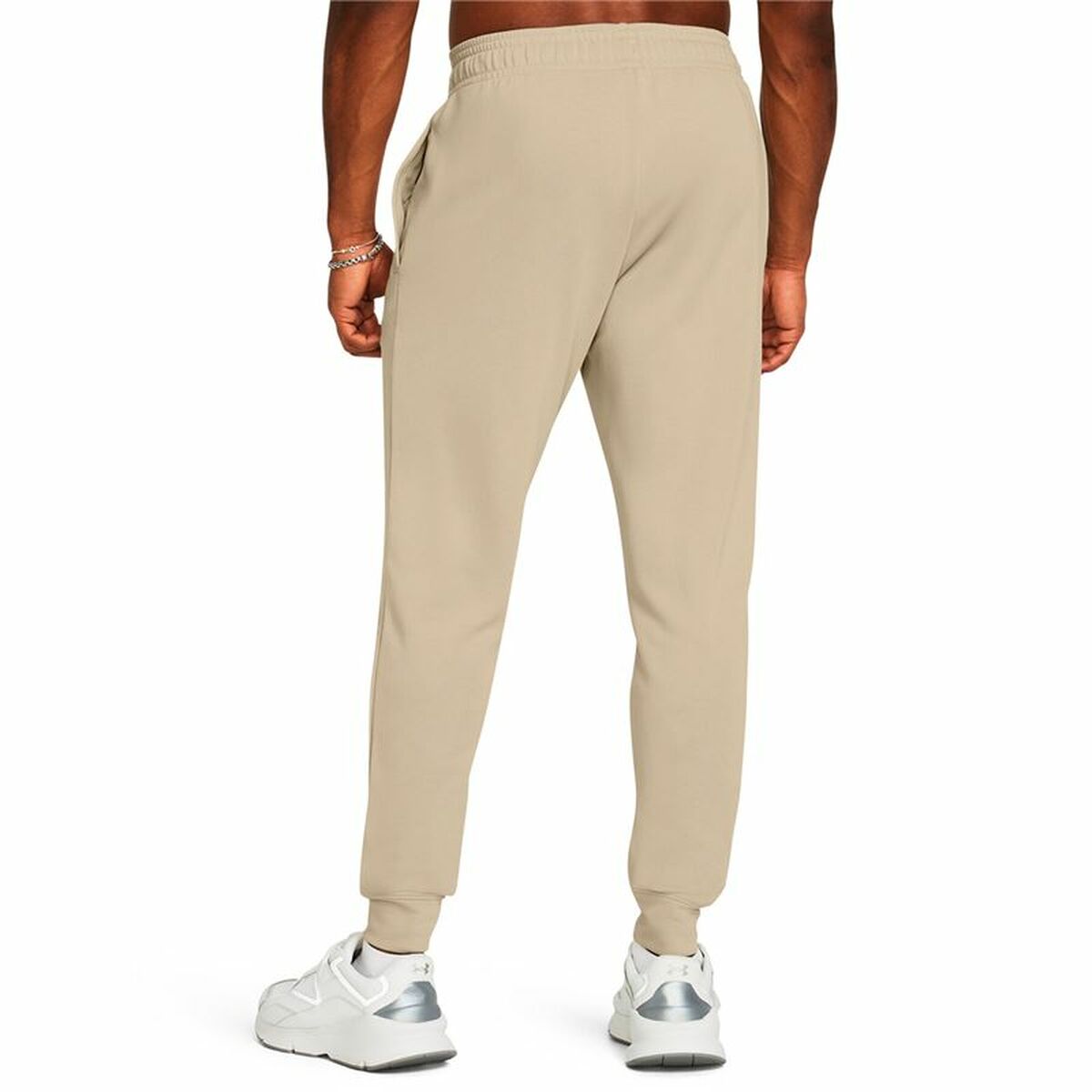 Trousers Under Armour Rival Terry Jogger Beige-1
