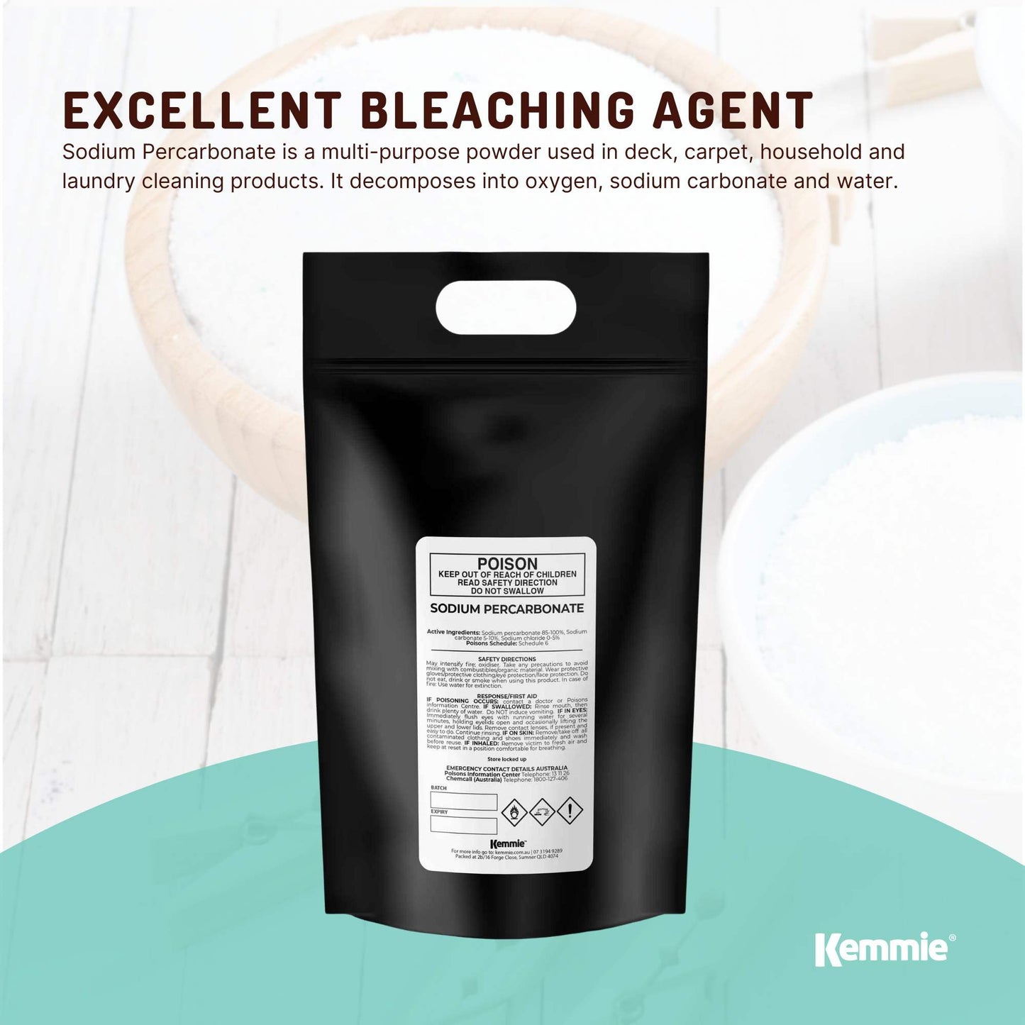 5Kg Sodium Percarbonate - Eco Laundry Cleaner Brewing Sanitiser Oxygen Bleach-3