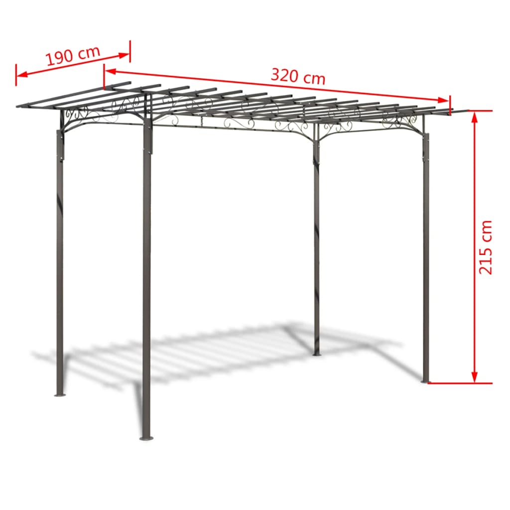 NNEVL Rose Arch garden arbor Steel Garden Decoration-4