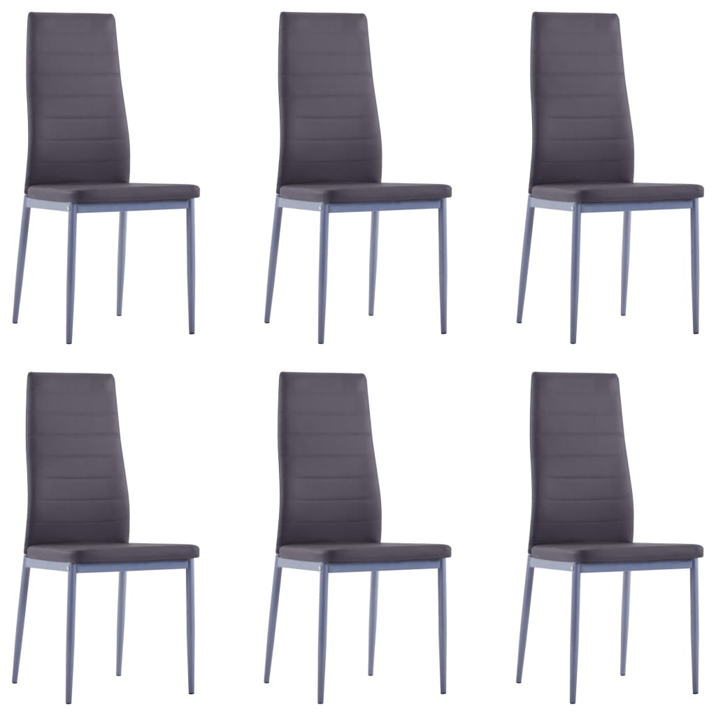 NNEVL Seven Piece Dining Set Grey-4