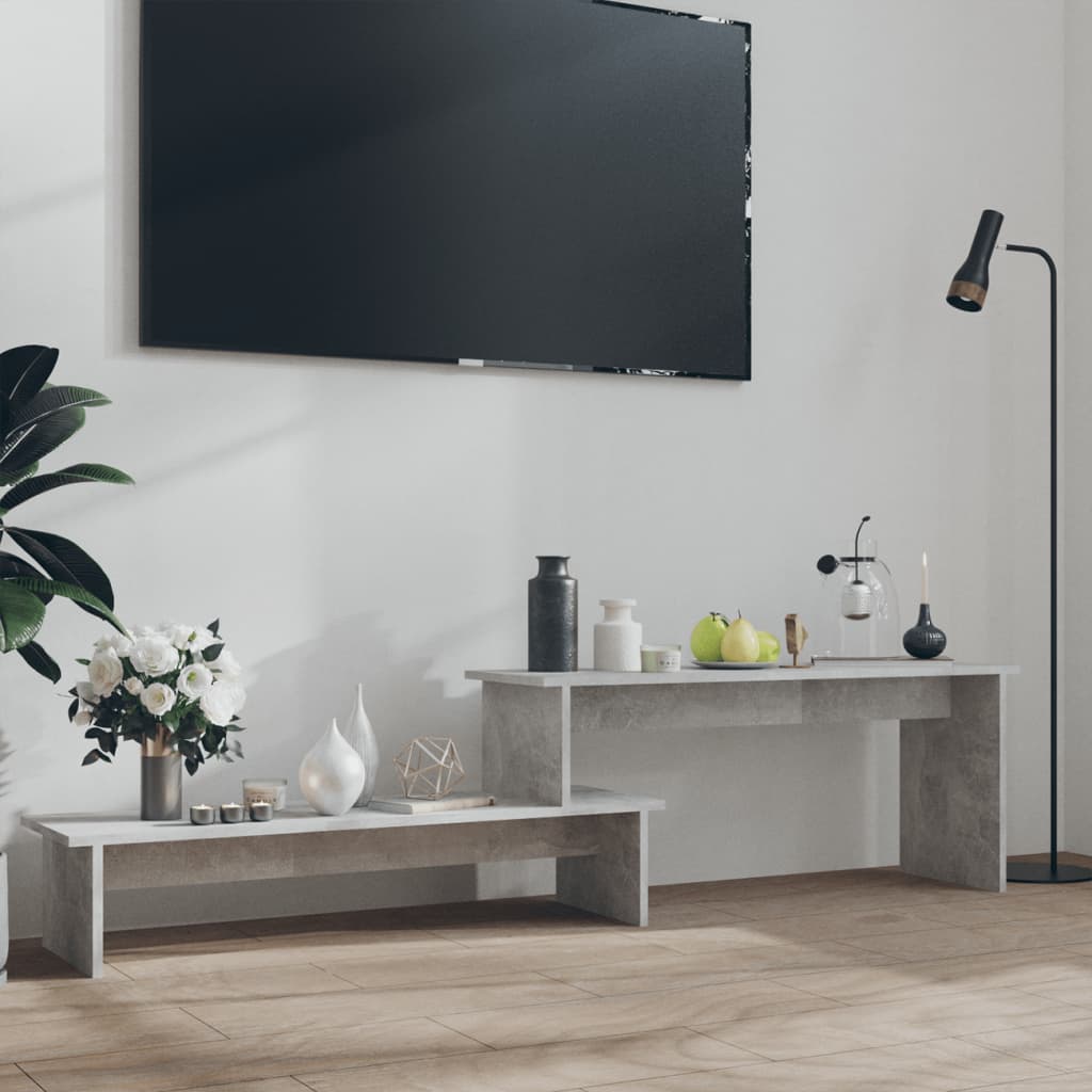 NNEVL TV Cabinet Concrete Grey 180x30x43 cm Chipboard-0