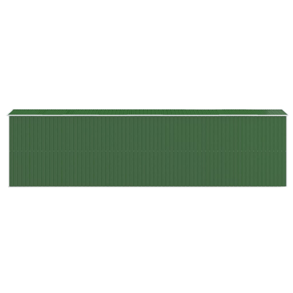 NNEVL Garden Shed Green 192x772x223 cm Galvanised Steel-4