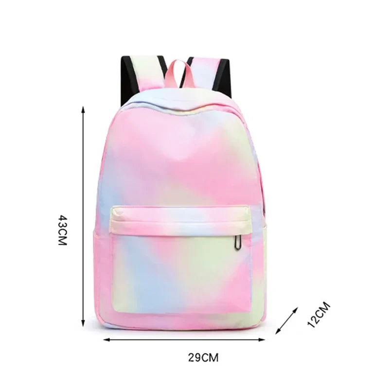 3 PCS Lilo & Stitch Colorful Backpack Set (Includes Lunch Bag)