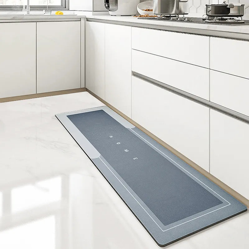 Luxury Diatom Mud Soft Rug - 50X160cm (Blue Grey)-3
