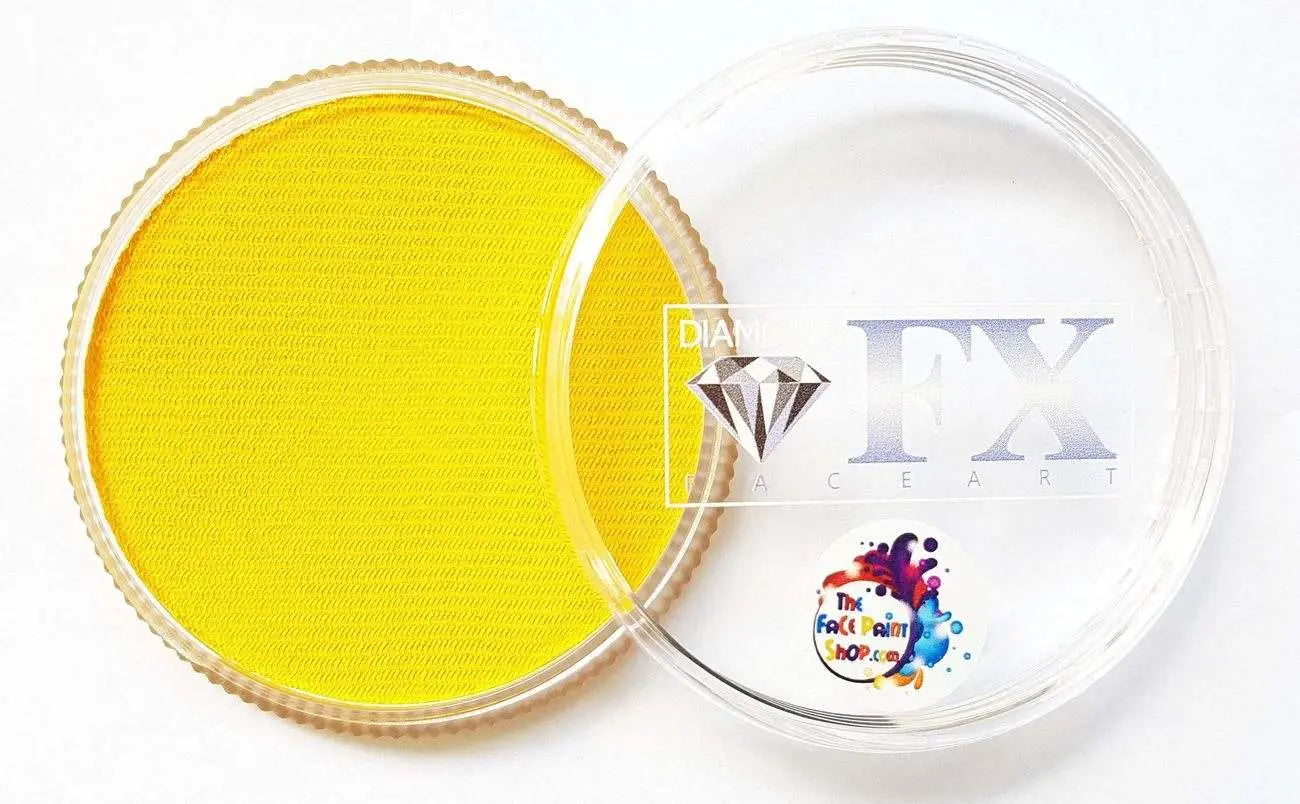 Diamond FX 30g Face Paint Cake - Essential Yellow-1