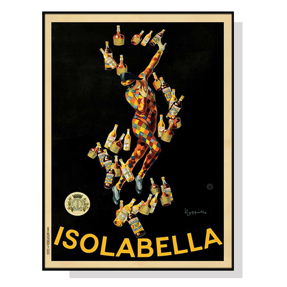 NNEDSZ Wall Art 70cmx100cm IsolaBlack Frame Canvas