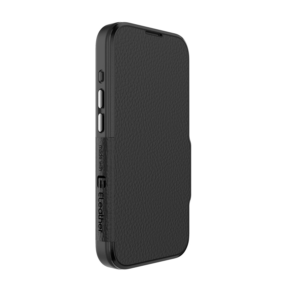 NNEDSZ EFM Monaco E-leather Wallet Case Armour With D3O Plus Suits Iphone 15 Pro Max - 6.7" Pro - Black/Spa-3