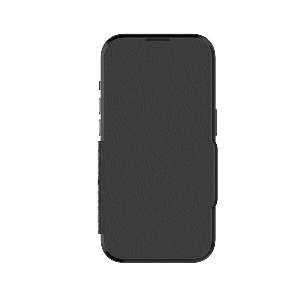 NNEDSZ EFM Monaco E-leather Wallet Case Armour With D3O Plus Suits Iphone 15 Pro Max - 6.7" Pro - Black/Spa-4