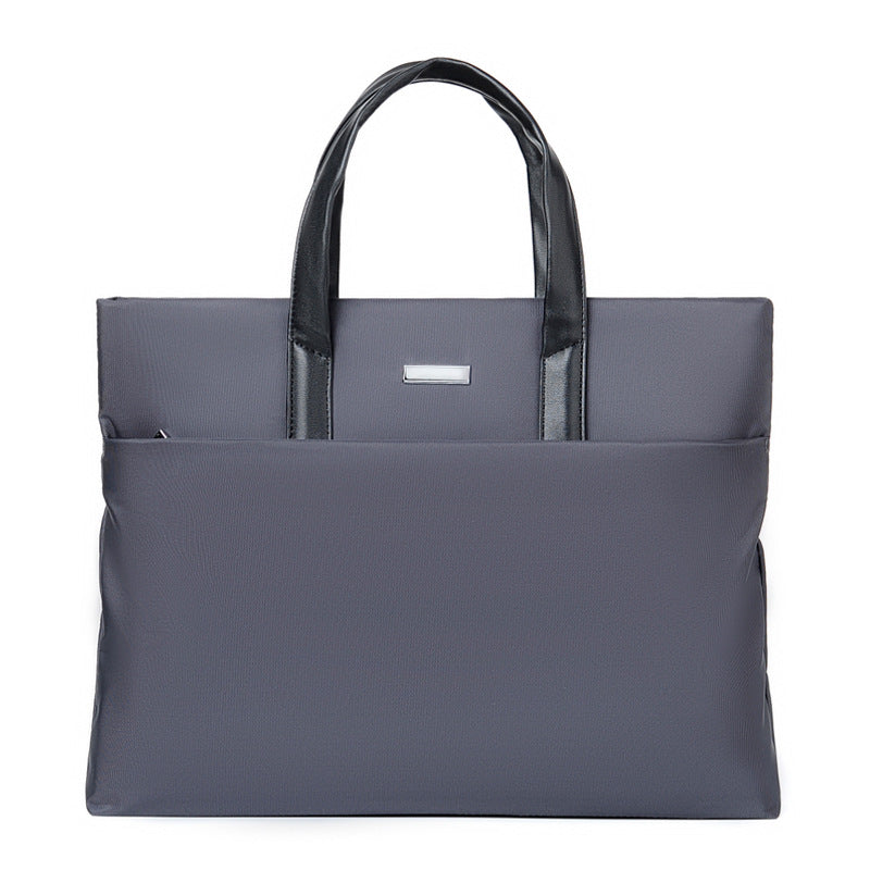 NNEDSZ Gray Lightweight Business Tote Bag - Durable and Stylish for Work and Travel-0