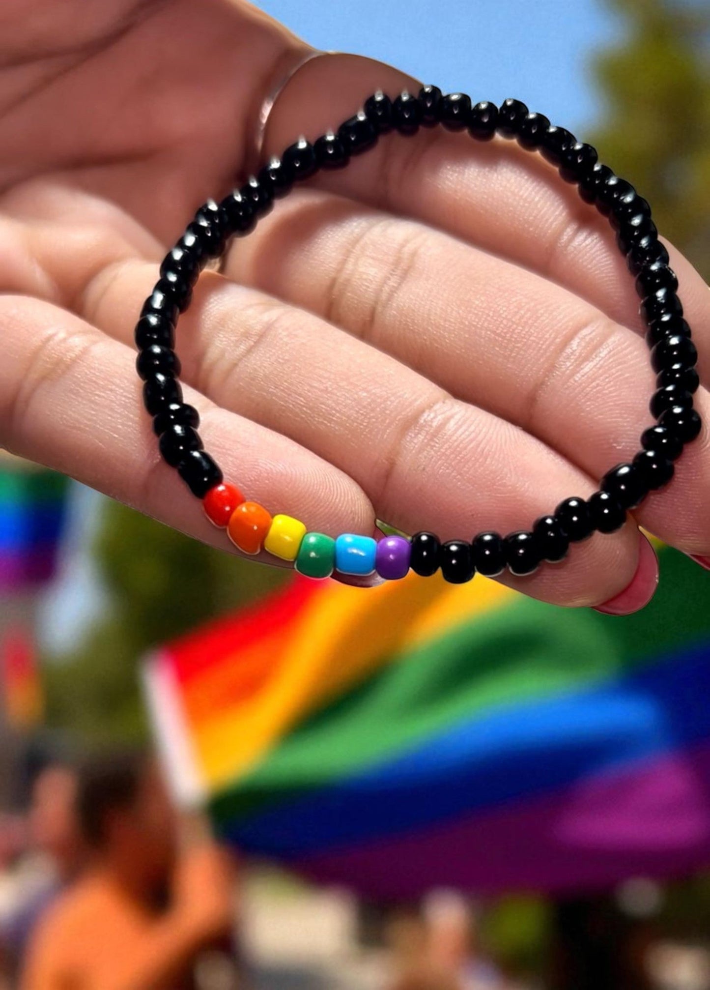 Pride Flag Bracelet Rainbow-2