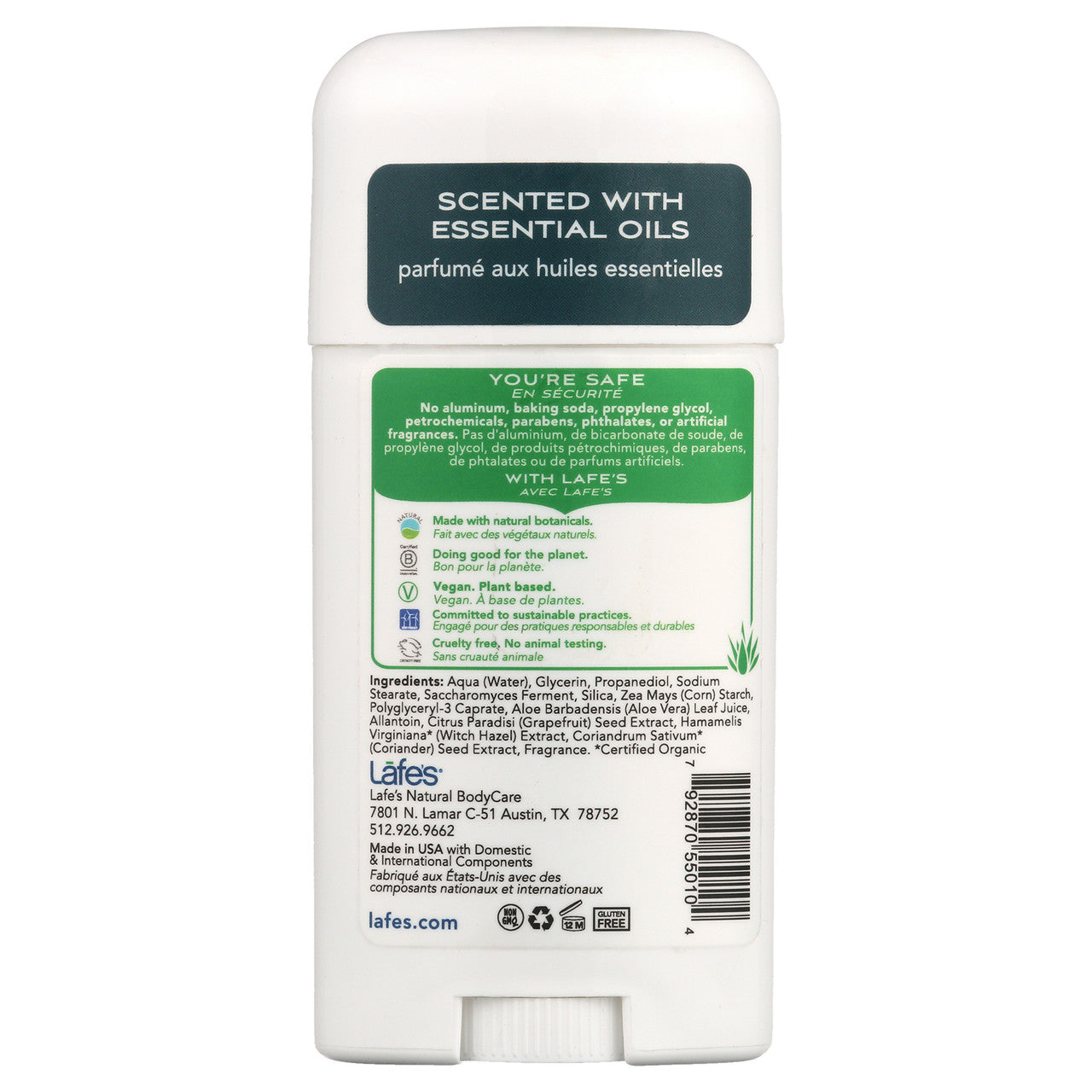 Lafe's Active Deodorant Twist Stick (1x2.5 Oz)-2