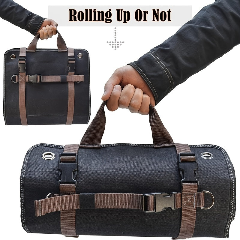 NNETM Mechanic's Roll Tool Bag Organizer-3