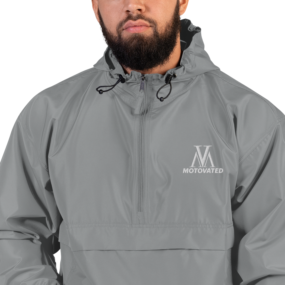 Embroidered Motovated Packable Jacket-1