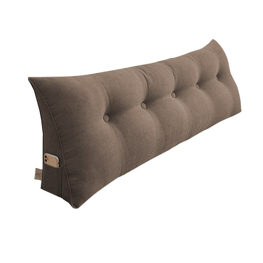 NNEAGS 120cm Coffee Triangular Wedge Bed Pillow Headboard Backrest Bedside Tatami Cushion Home Decor-0