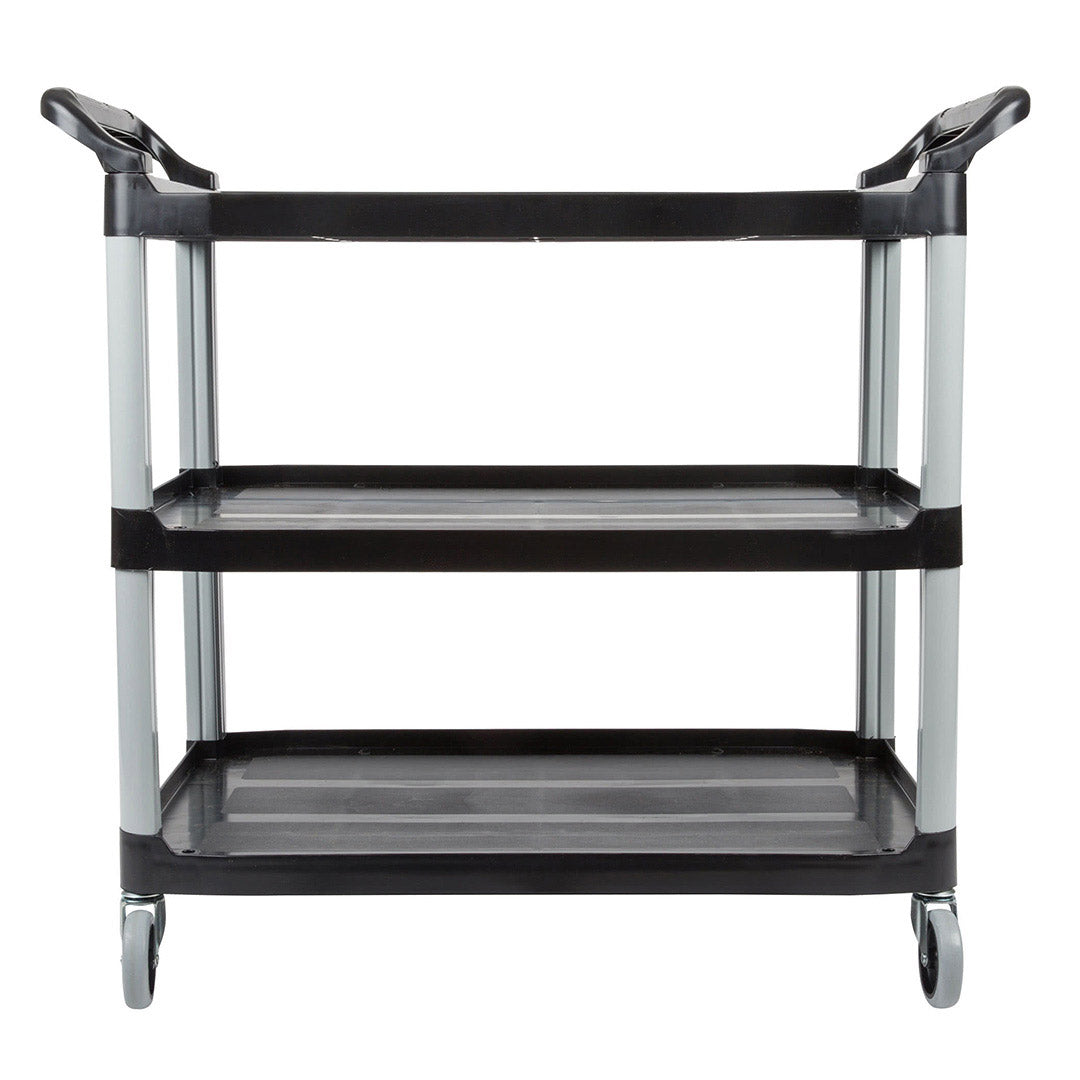 NNEAGS 3 Tier Food 83.5x43x95cm Trolley Food Waste Cart Storage Mechanic Kitchen Black Small-1