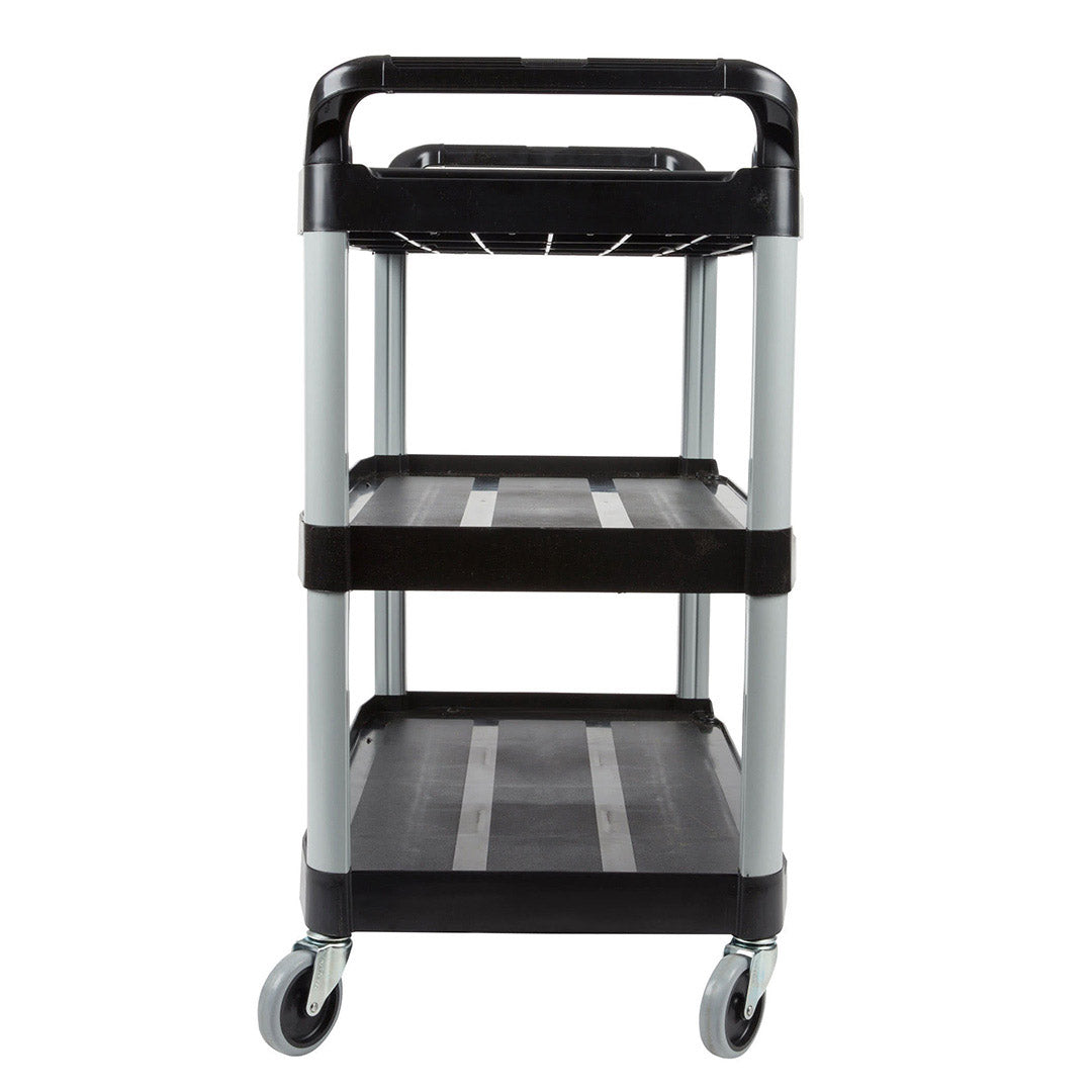 NNEAGS 3 Tier Food 83.5x43x95cm Trolley Food Waste Cart Storage Mechanic Kitchen Black Small-2