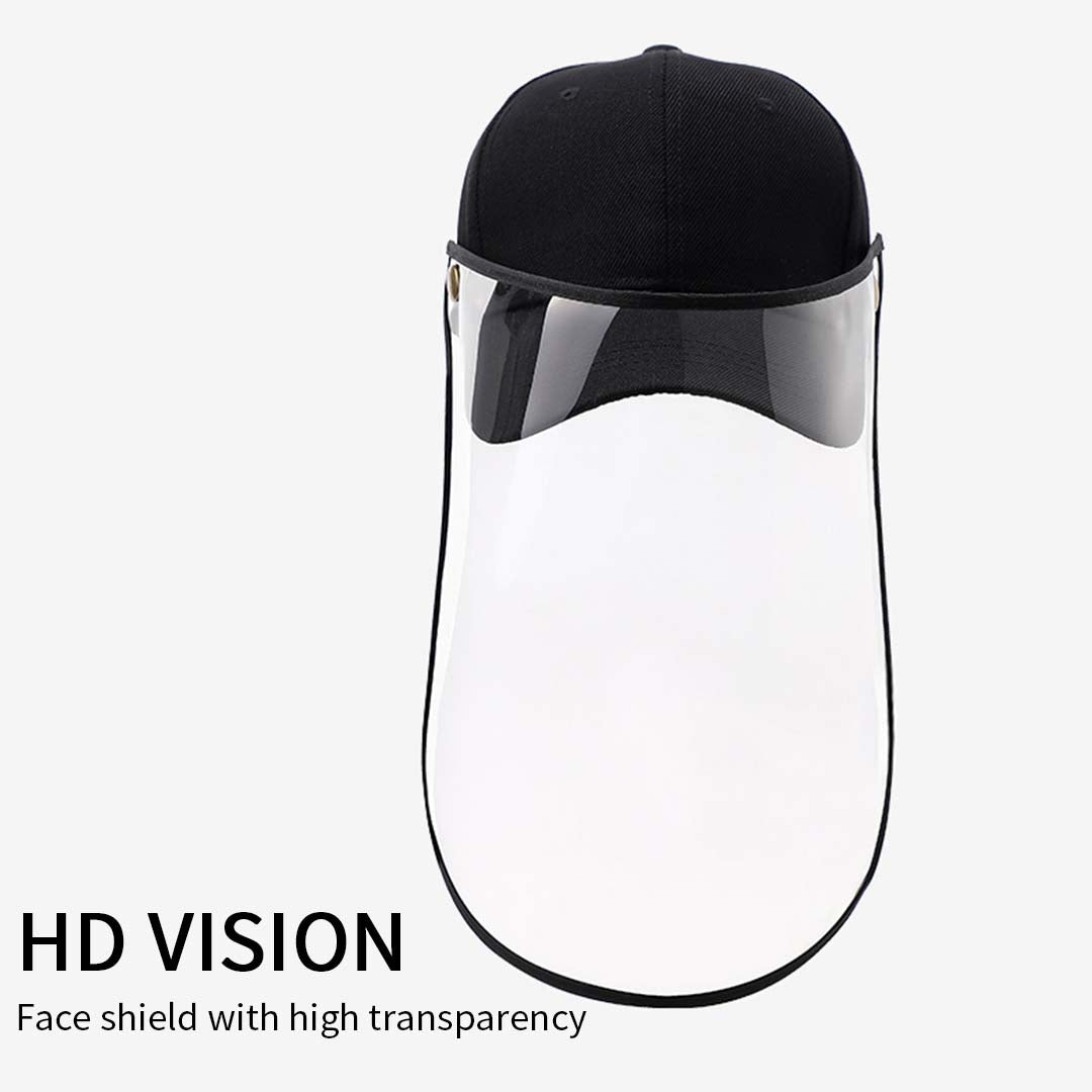 NNEAGS 4X Outdoor Protection Hat Anti-Fog Pollution Dust Protective Cap Full Face HD Shield Cover Kids Black-2