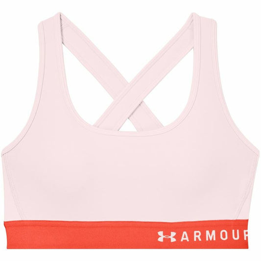 Sports Bra Under Armour Mid Crossback Pink-0