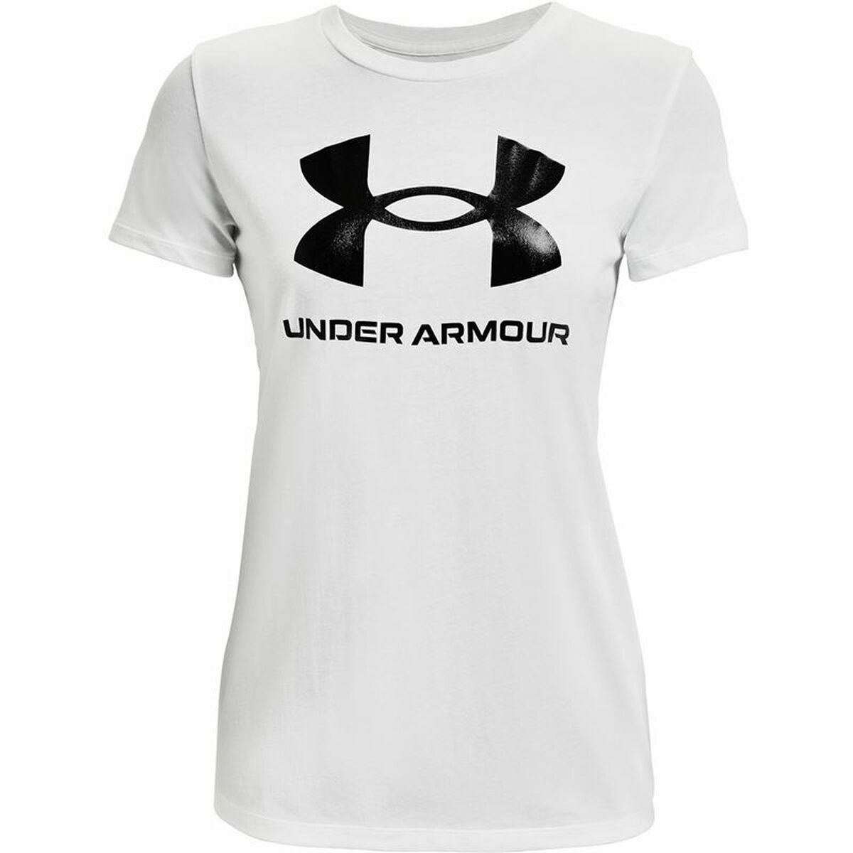 Women’s Short Sleeve T-Shirt Under Armour Sportstyle White-0