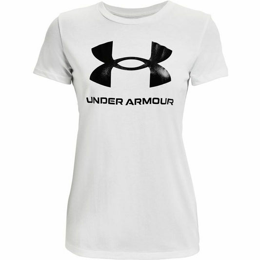 Women’s Short Sleeve T-Shirt Under Armour Sportstyle White-0