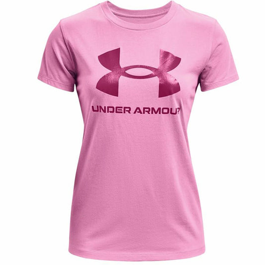 Women’s Short Sleeve T-Shirt Under Armour Graphic Pink-0