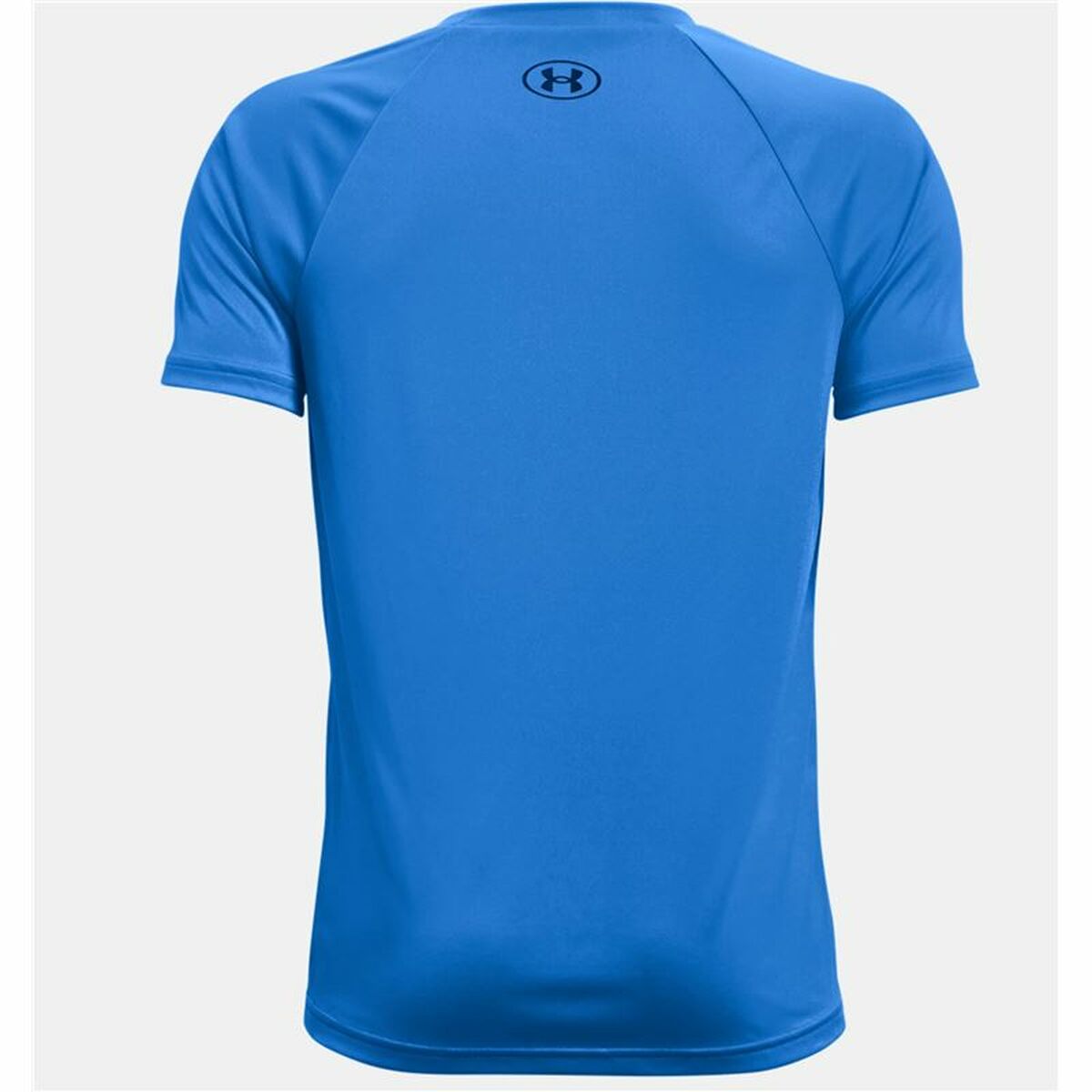 Children’s Short Sleeve T-Shirt Under Armour Tech Hybrid Blue-4