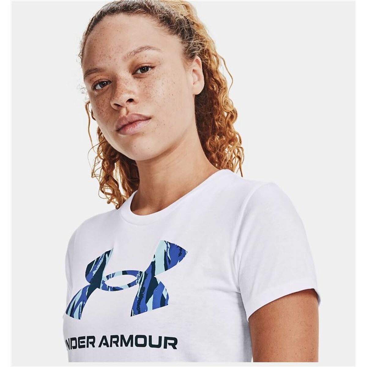 Women’s Short Sleeve T-Shirt Under Armour Graphic White-2