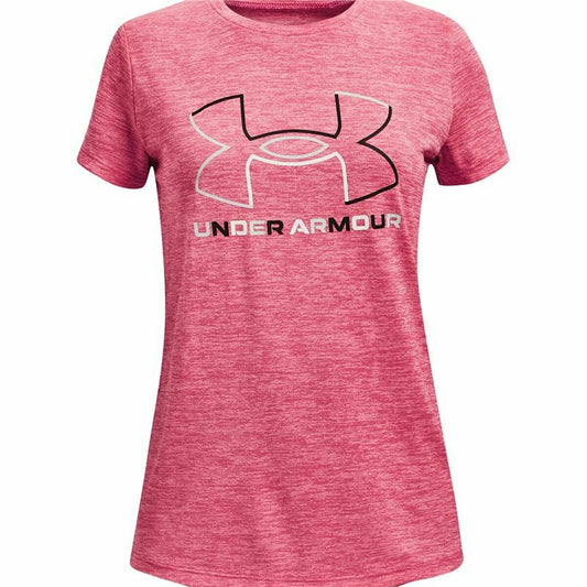 Child's Short Sleeve T-Shirt Under Armour Pink-0