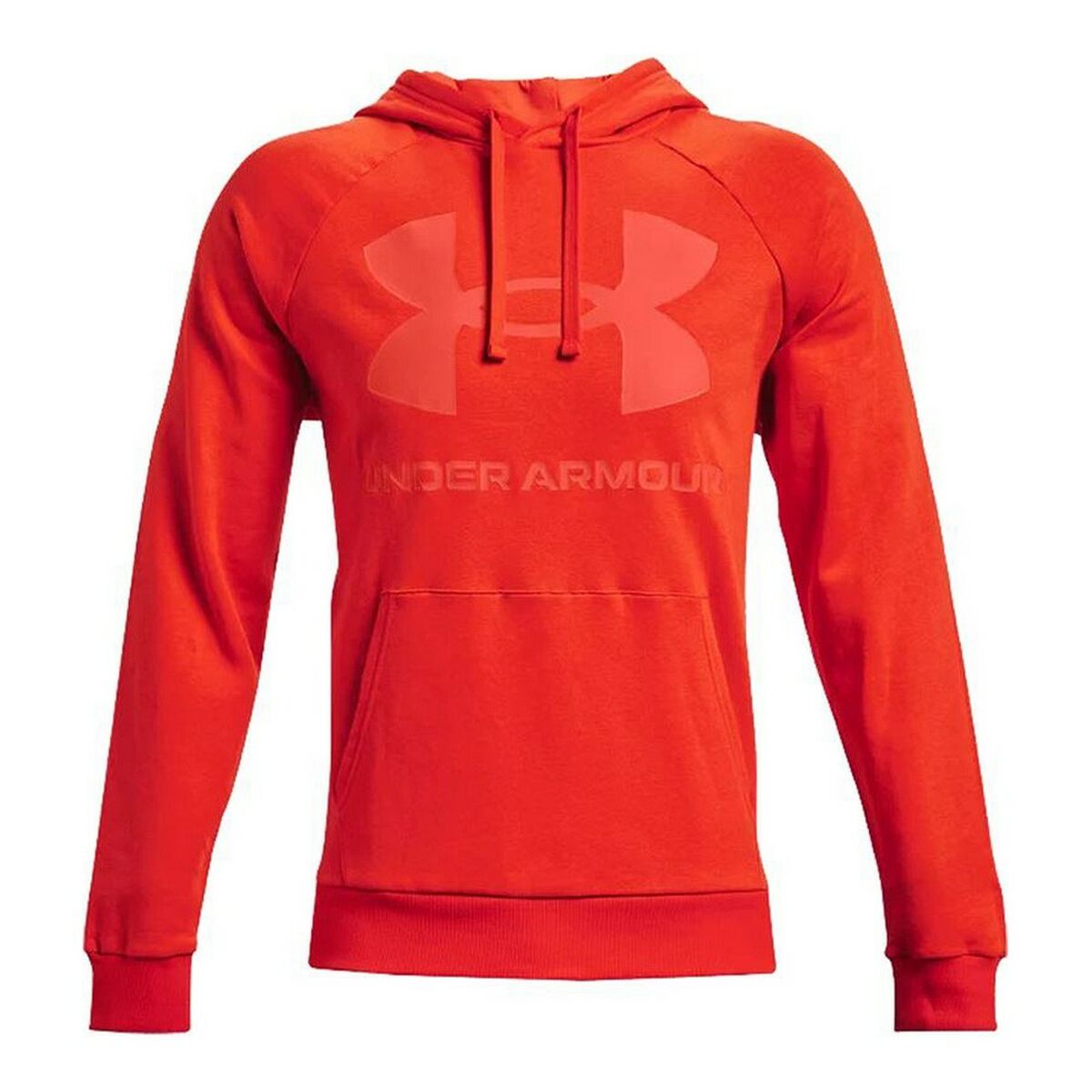 Men’s Hoodie Under Armour Rival Fleece Big Logo Orange-0