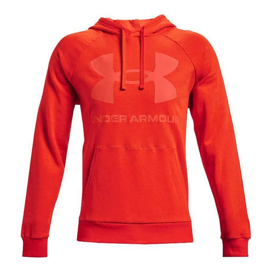 Men’s Hoodie Under Armour Rival Fleece Big Logo Orange-0