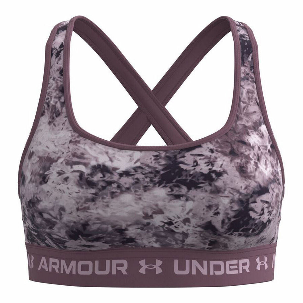 Sports Bra Under Armour Mid Crossback Brown-0