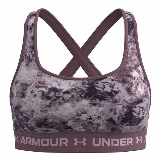 Sports Bra Under Armour Mid Crossback Brown-0
