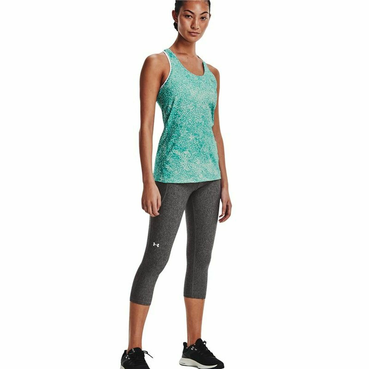 Women’s Short Sleeve T-Shirt Under Armour HeatGear  Aquamarine-11