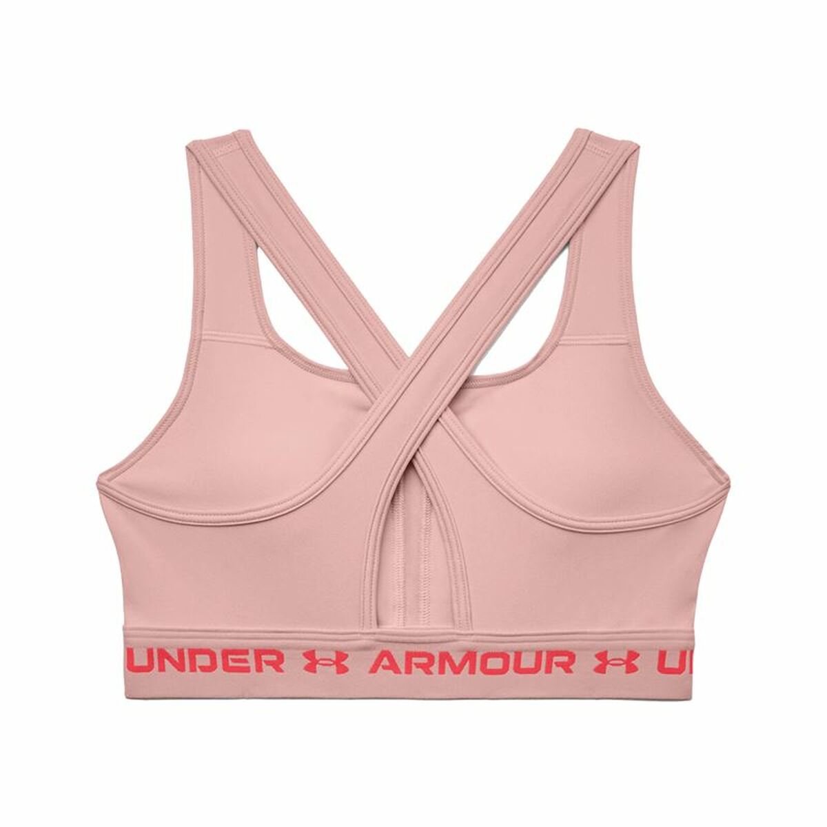 Sports Bra Under Armour  Crossback Mid Pink-3