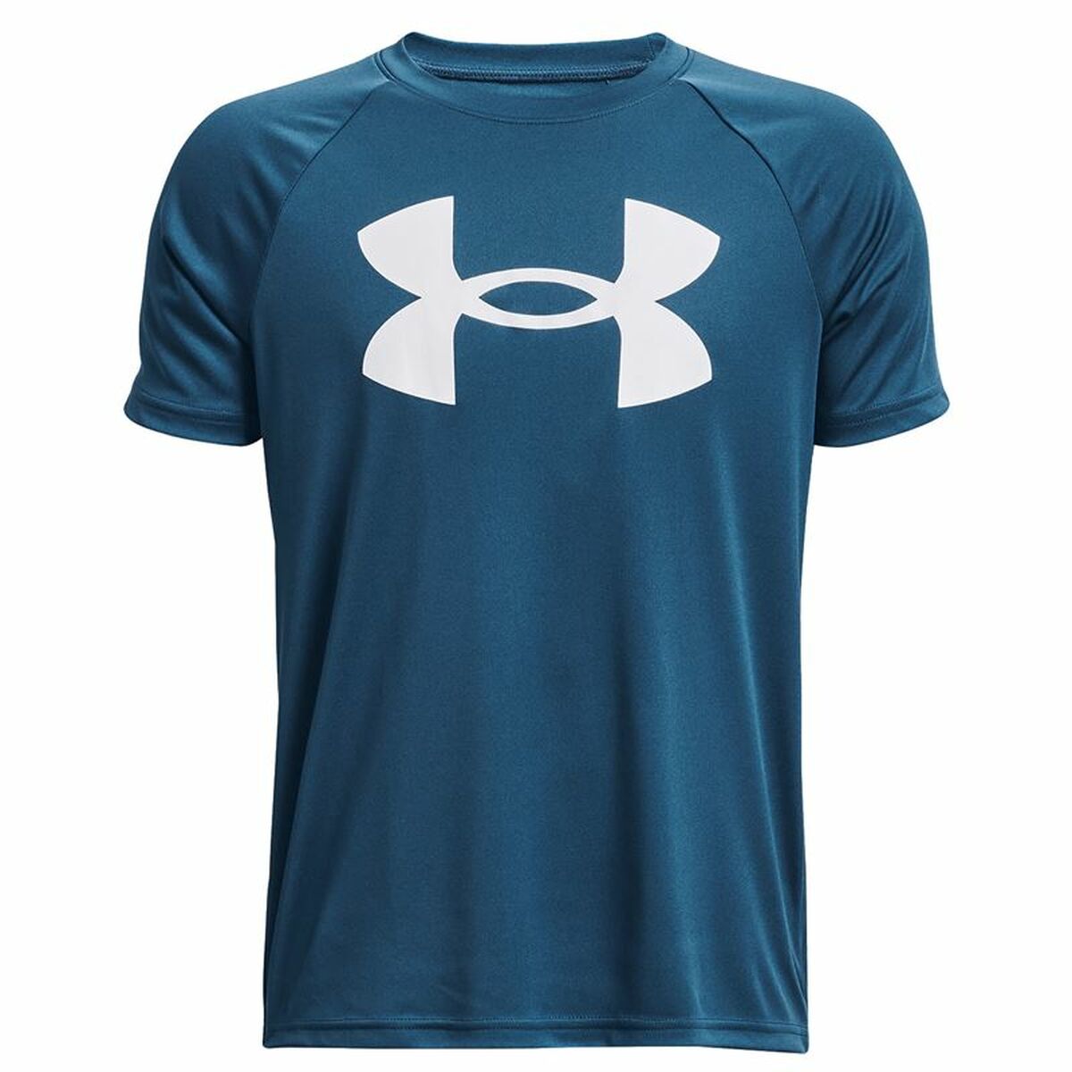 Child's Short Sleeve T-Shirt Under Armour Big Logo Blue-0