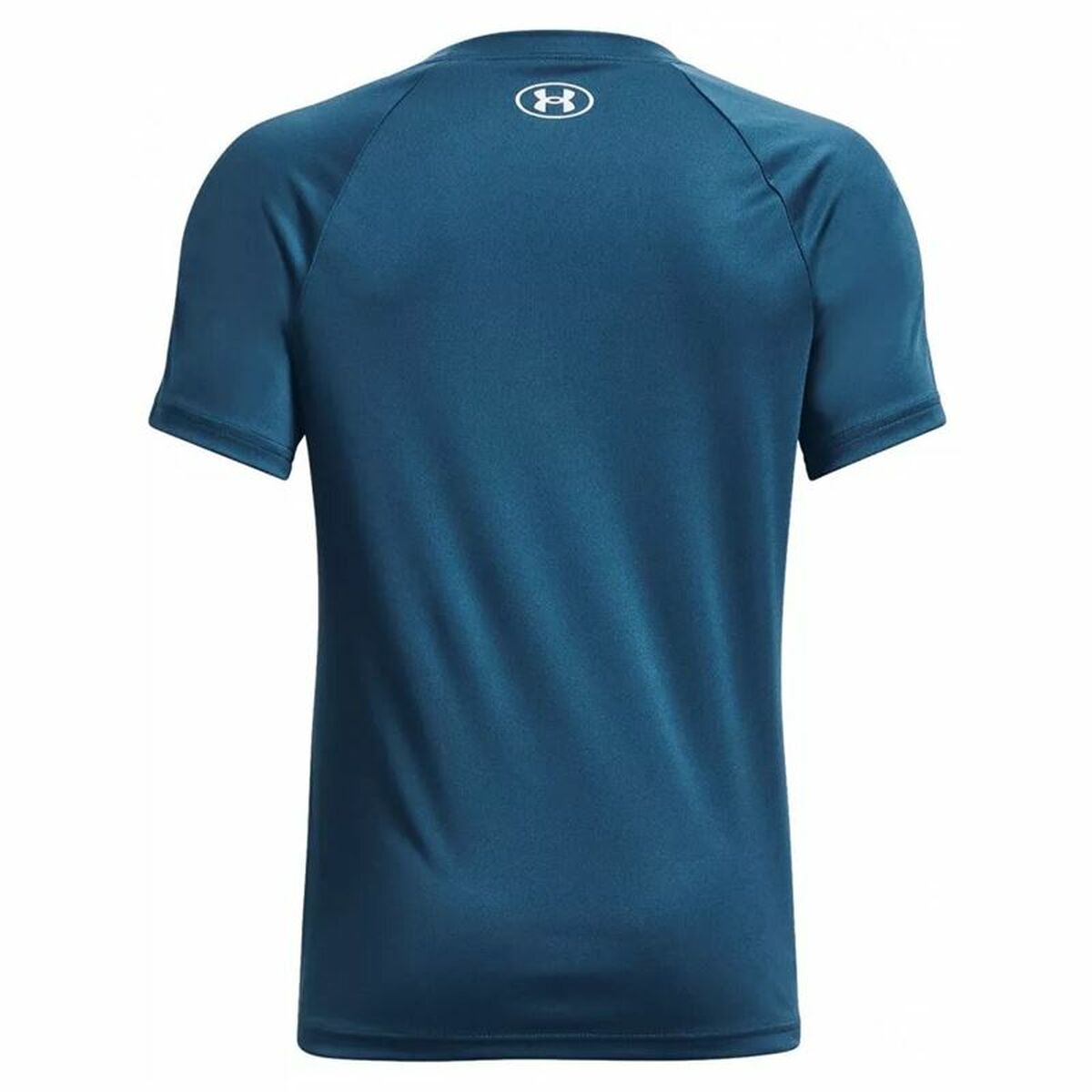 Child's Short Sleeve T-Shirt Under Armour Big Logo Blue-4