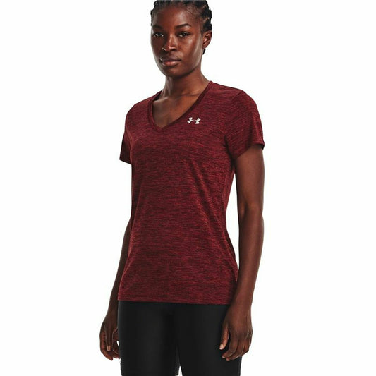 Women’s Short Sleeve T-Shirt Under Armour Dark Red-0