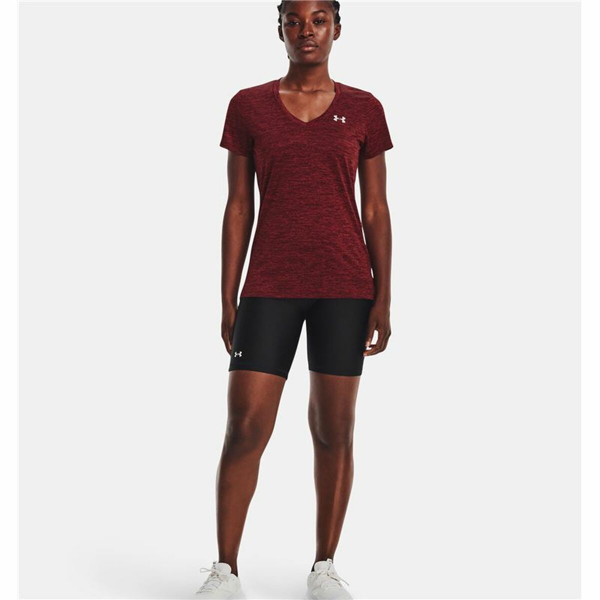 Women’s Short Sleeve T-Shirt Under Armour Dark Red-3