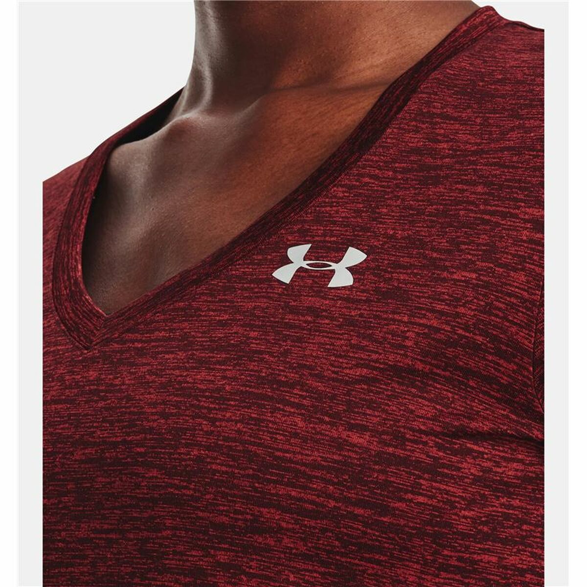Women’s Short Sleeve T-Shirt Under Armour Dark Red-2