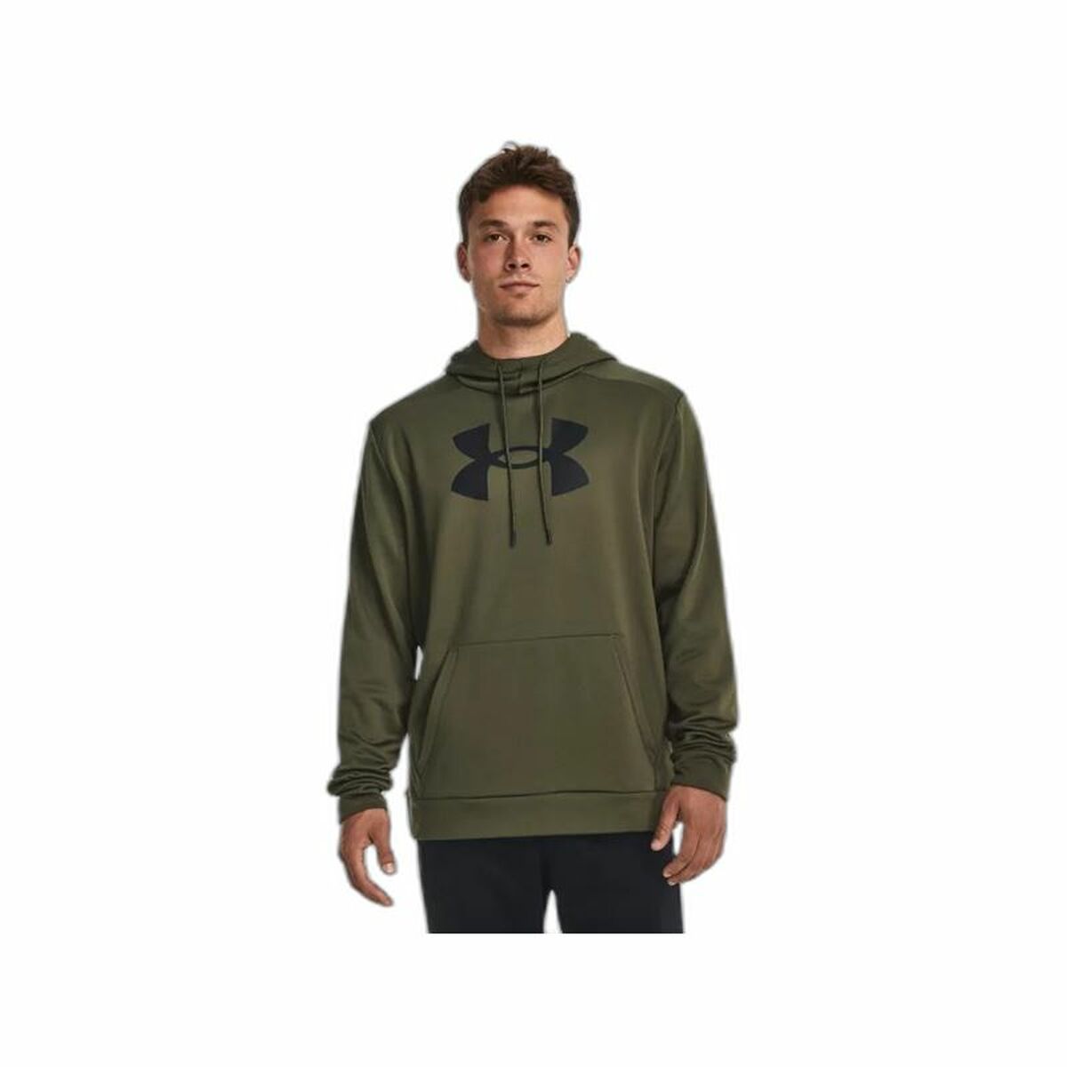 Men’s Hoodie Under Armour Fleece Big Logo Olive-4