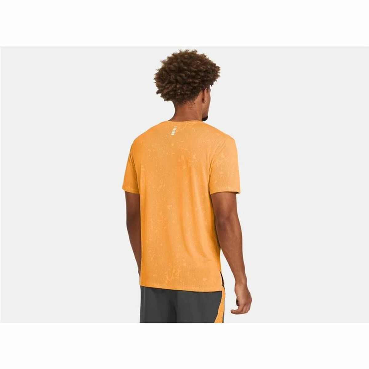 Men’s Short Sleeve T-Shirt Under Armour Launch Dark Orange-2
