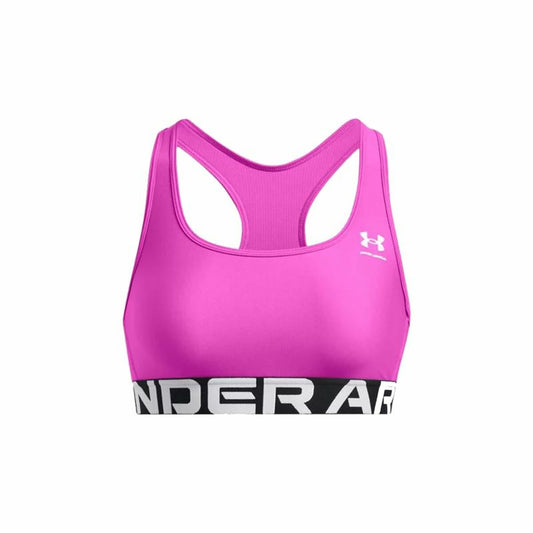 Sports Bra Under Armour Hg Mid Branded Purple Dark pink-0