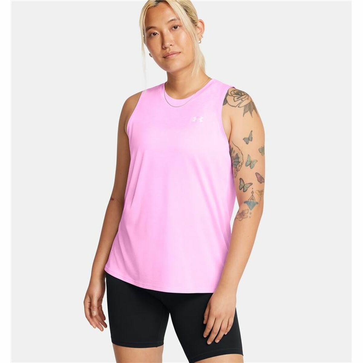 Women's Sleeveless T-shirt Under Armour Pink-5