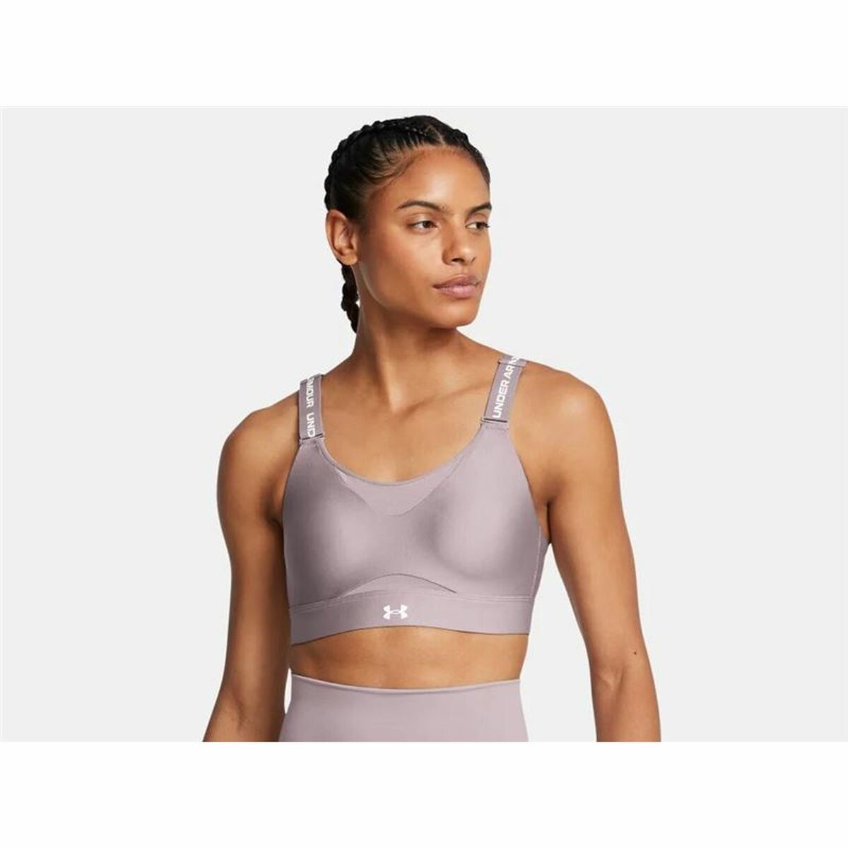 Sports Bra Under Armour Infinity High Brown-3
