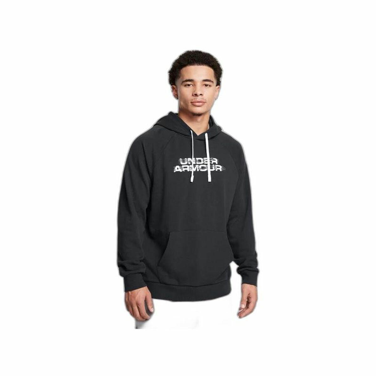 Men’s Hoodie Under Armour Rival Flc Txtr Black-3