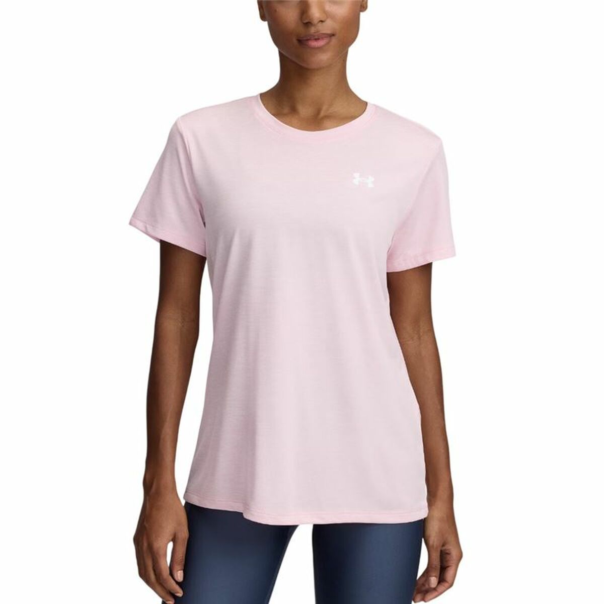 Men’s Short Sleeve T-Shirt Under Armour Tech Pink-0